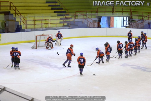 2013-11-10 Hockey Milano Rossoblu U12-Aosta 0120 Squadra